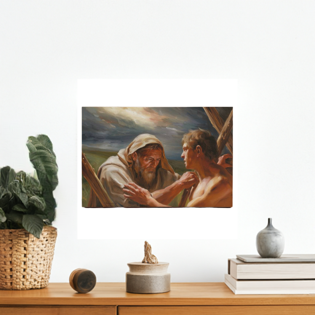 The Promise Fulfilled - Abraham and Isaac - Gallery Wrapped Canvas - Canvas