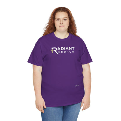 Radiant Church Unisex Cotton Tee | Comfortable Casual Wear, Faith-Based Apparel, Church Events, Gift for Believers, Everyday Style