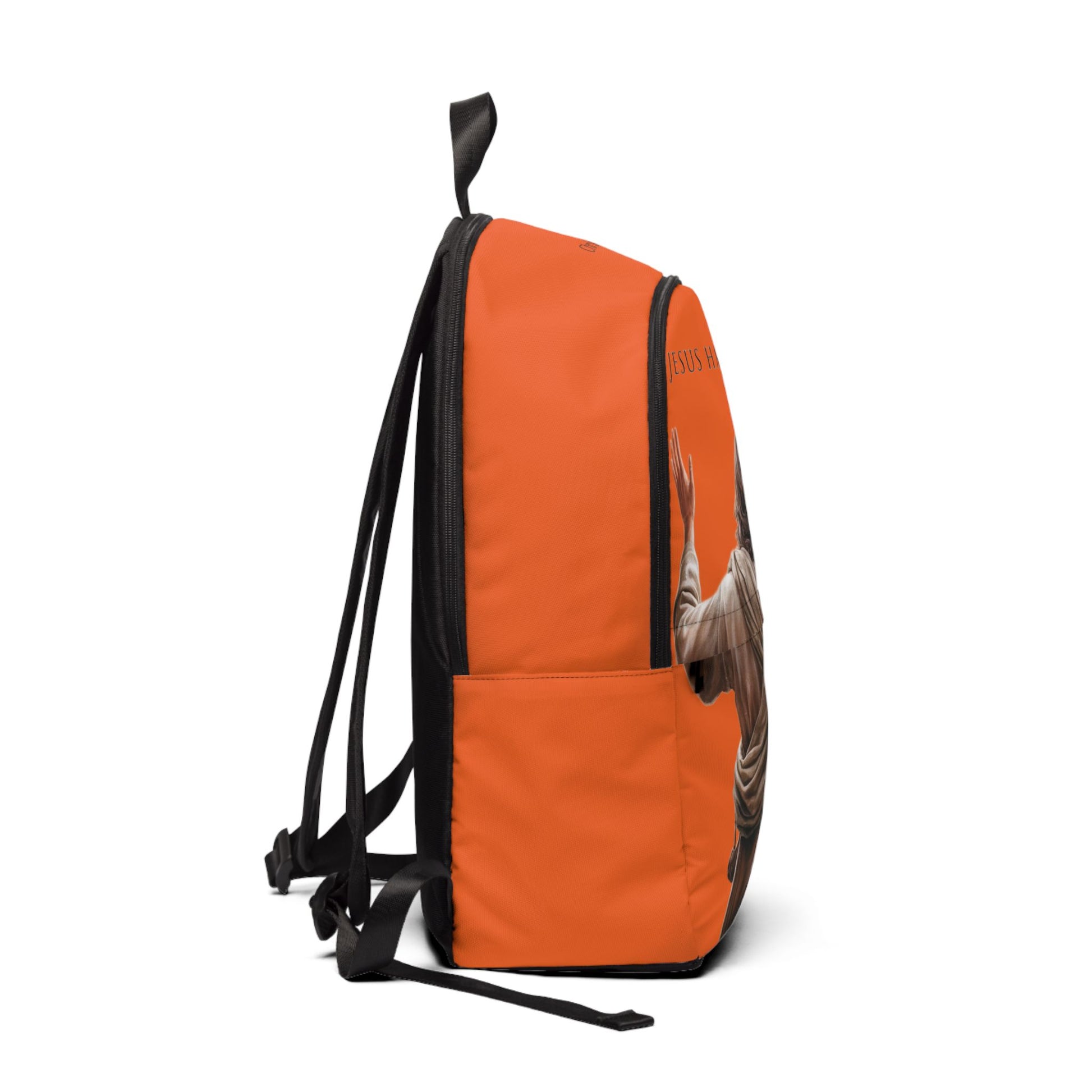 "Jesus Has My Back" Graphic design Christian Backpack (orange) Bags Christian4Life