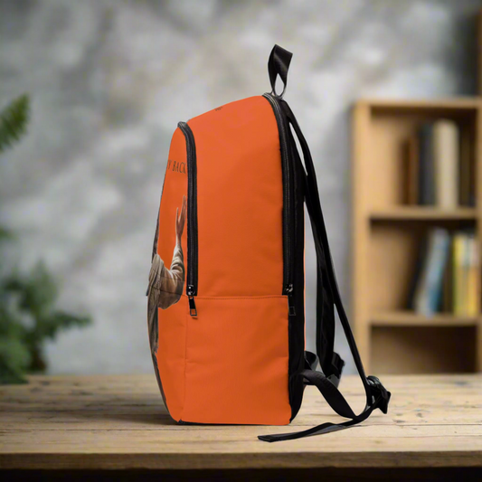 ’Jesus Has My Back’ Graphic design Christian Backpack (orange) - One size - Bags