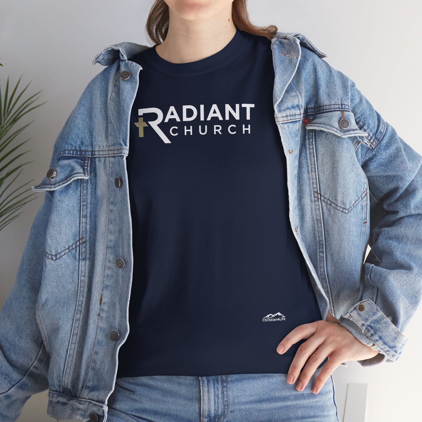 Radiant Church Unisex Cotton Tee | Comfortable Casual Wear, Faith-Based Apparel, Church Events, Gift for Believers, Everyday Style