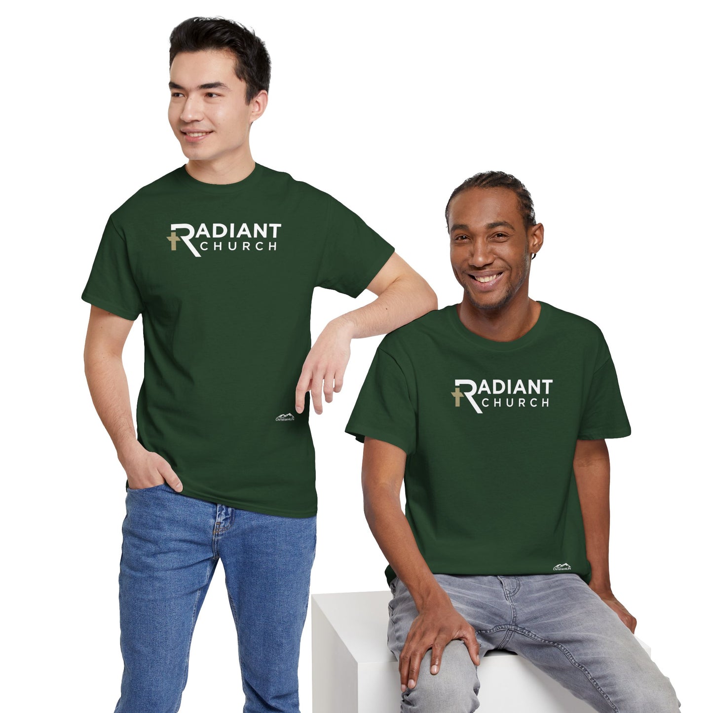 Radiant Church Unisex Cotton Tee | Comfortable Casual Wear, Faith-Based Apparel, Church Events, Gift for Believers, Everyday Style
