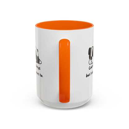 Christian "God never sleeps" 11 oz and 15oz Accent Mug, multiple colors, Christian Mug