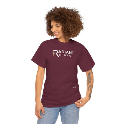 Radiant Church Unisex Cotton Tee | Comfortable Casual Wear, Faith-Based Apparel, Church Events, Gift for Believers, Everyday Style