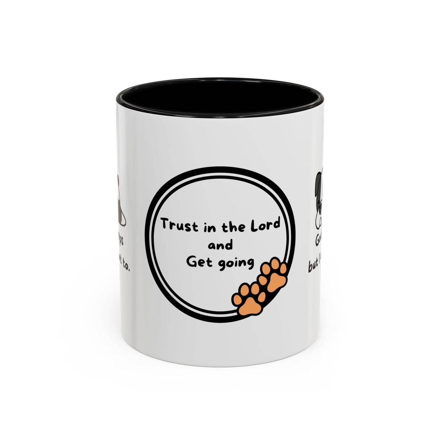 Christian "God never sleeps" 11 oz and 15oz Accent Mug, multiple colors, Christian Mug