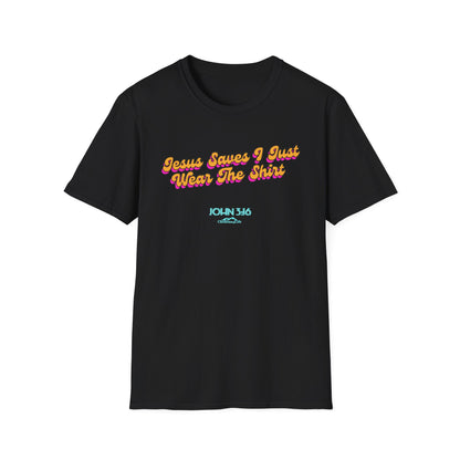 "Jesus Saves, I just Wear the Shirt" Unisex Cotton Softstyle T-Shirt T-Shirt Christian4Life