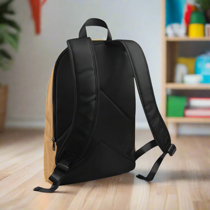 "Jesus Has My Back" Graphic design Christian Backpack (Choose Brown Shade)