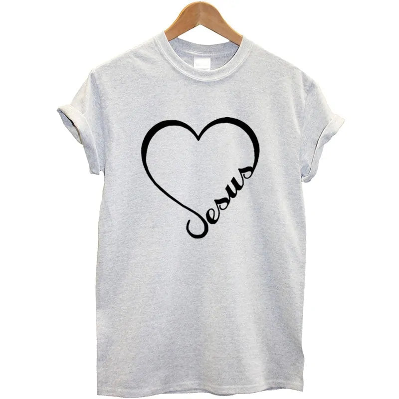 Heart Jesus Faith and Love Christian T-Shirt T-Shirt Christian4Life