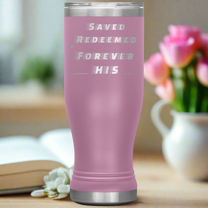 20oz BOHO double insulated tumbler - Saved, Redeemed