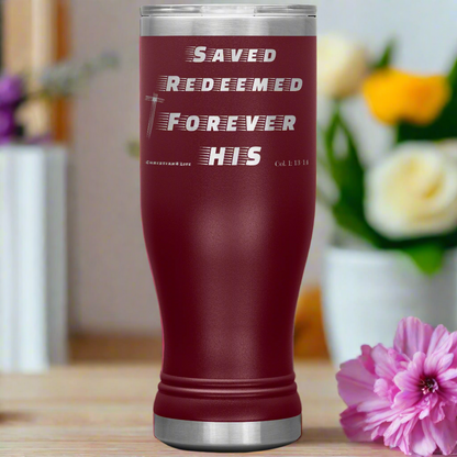 20oz BOHO double insulated tumbler - Saved, Redeemed