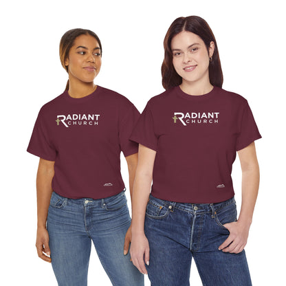 Radiant Church Unisex Cotton Tee | Comfortable Casual Wear, Faith-Based Apparel, Church Events, Gift for Believers, Everyday Style