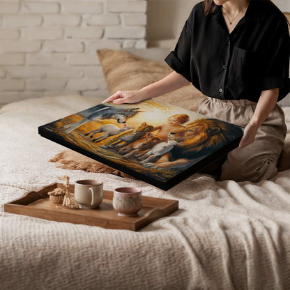 Kingdom To Come, Isaiah 11:6, Gallery Wrapped Christian Wall Art Canvas