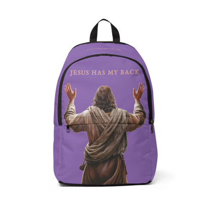 "Jesus Has My Back" Christian Backpack (light purple) Bags Christian4Life