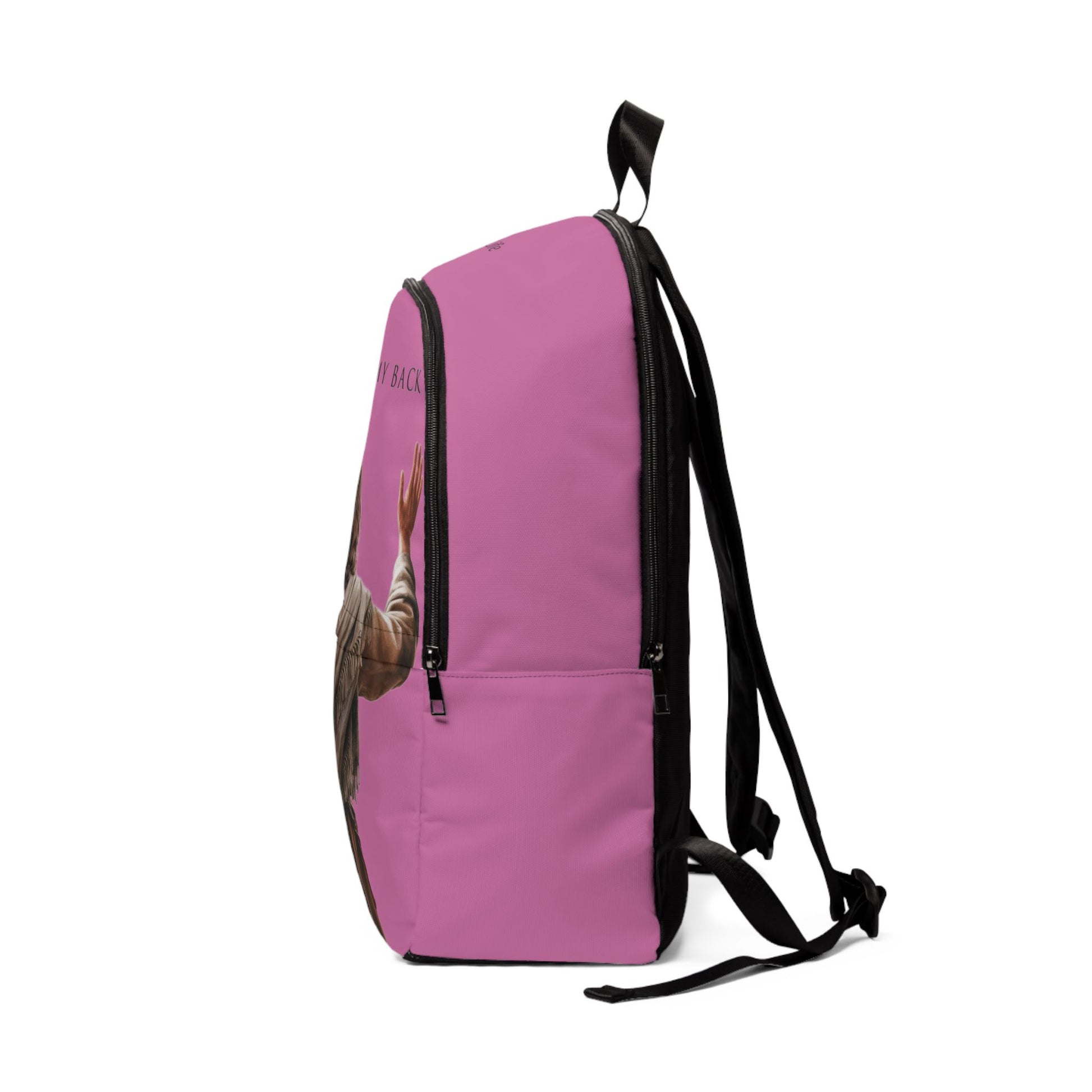 "Jesus Has My Back" Christian Backpack (light pink) Bags Christian4Life