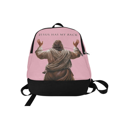 "Jesus Has My Back" Christian Backpack (Choose Pink Shade)