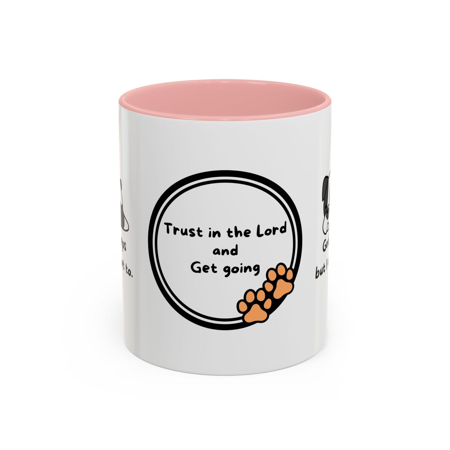 Christian "God never sleeps" 11 oz and 15oz Accent Mug, multiple colors, Christian Mug