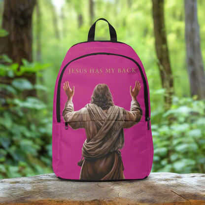 "Jesus Has My Back" Christian Backpack (pink) Bags Christian4Life