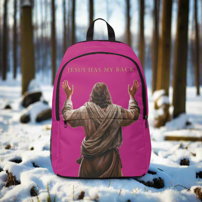 "Jesus Has My Back" Christian Backpack (pink) Bags Christian4Life