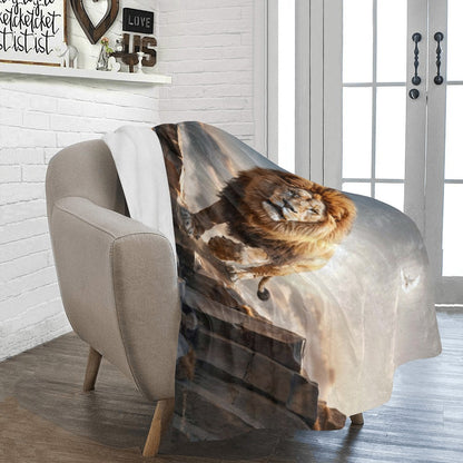 Lion of Judah and Holy Spirit Ultra Soft Micro Fleece Blanket (multiple sizes)