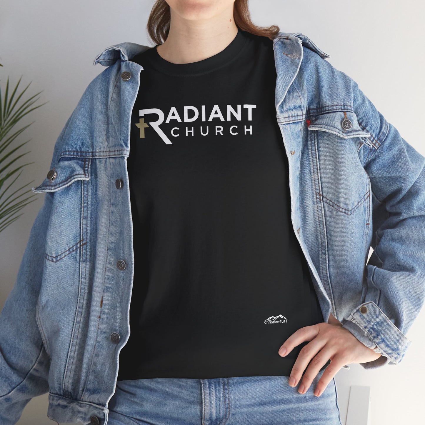 Radiant Church Unisex Cotton Tee | Comfortable Casual Wear, Faith-Based Apparel, Church Events, Gift for Believers, Everyday Style