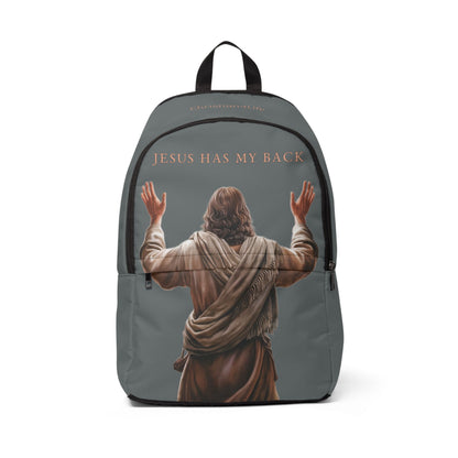 "Jesus Has My Back" Graphic design Christian Backpack (dark grey) Bags Christian4Life