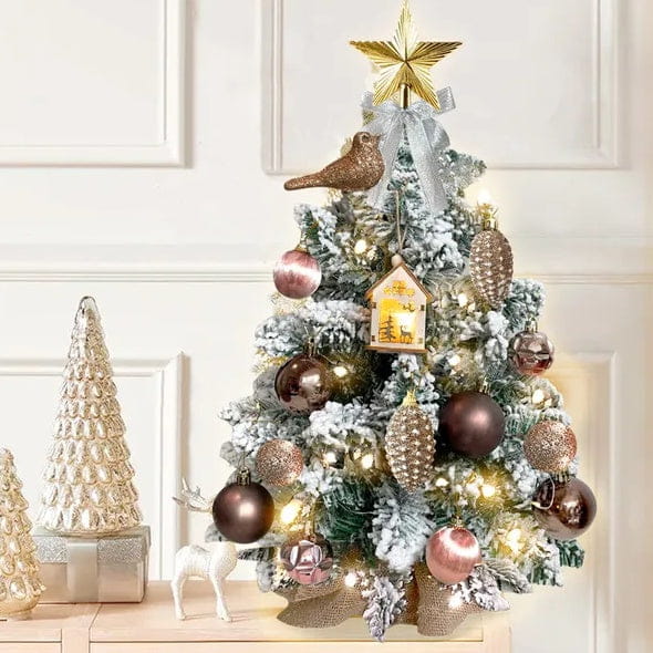 22in Tabletop Christmas Trees With Lights Christmas Ornaments Decorations & snow
