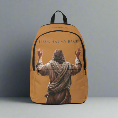 Christian "Jesus Has My Back" Graphic design Backpack Bags Christian4Life