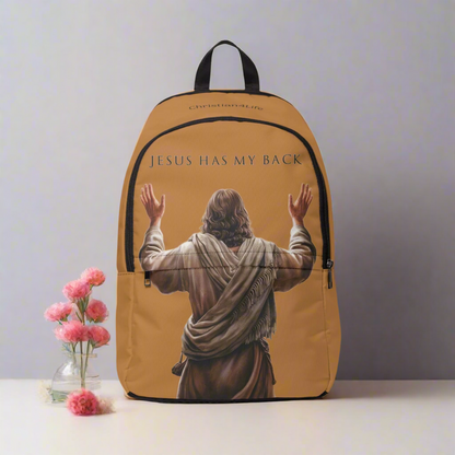 Christian "Jesus Has My Back" Graphic design Backpack Bags Christian4Life