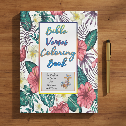Bible Verses Coloring Book: The Psalms In Color For Women And Teens - Paperback