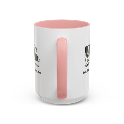 Christian "God never sleeps" 11 oz and 15oz Accent Mug, multiple colors, Christian Mug