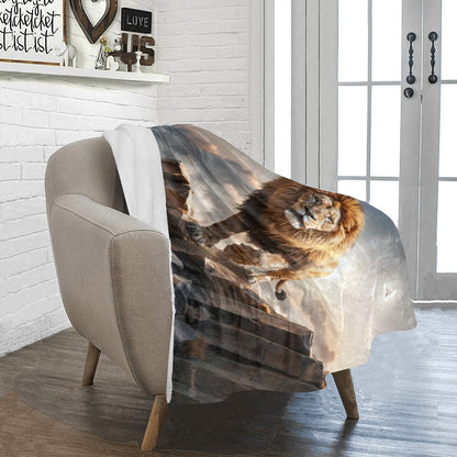 Lion of Judah and Holy Spirit Ultra Soft Micro Fleece Blanket (multiple sizes)