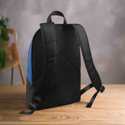 "Jesus Has My Back" Christian Backpack-Black Side Accent (Choose Green or Blue shades)