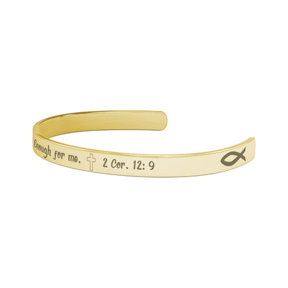 His Grace is Enough for me, Christian bracelet