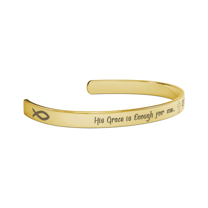 His Grace is Enough for me, Christian bracelet