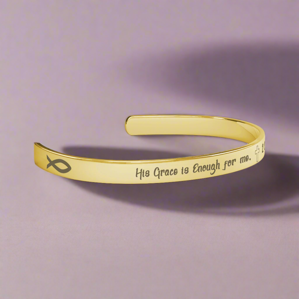 His Grace is Enough for me, Christian bracelet