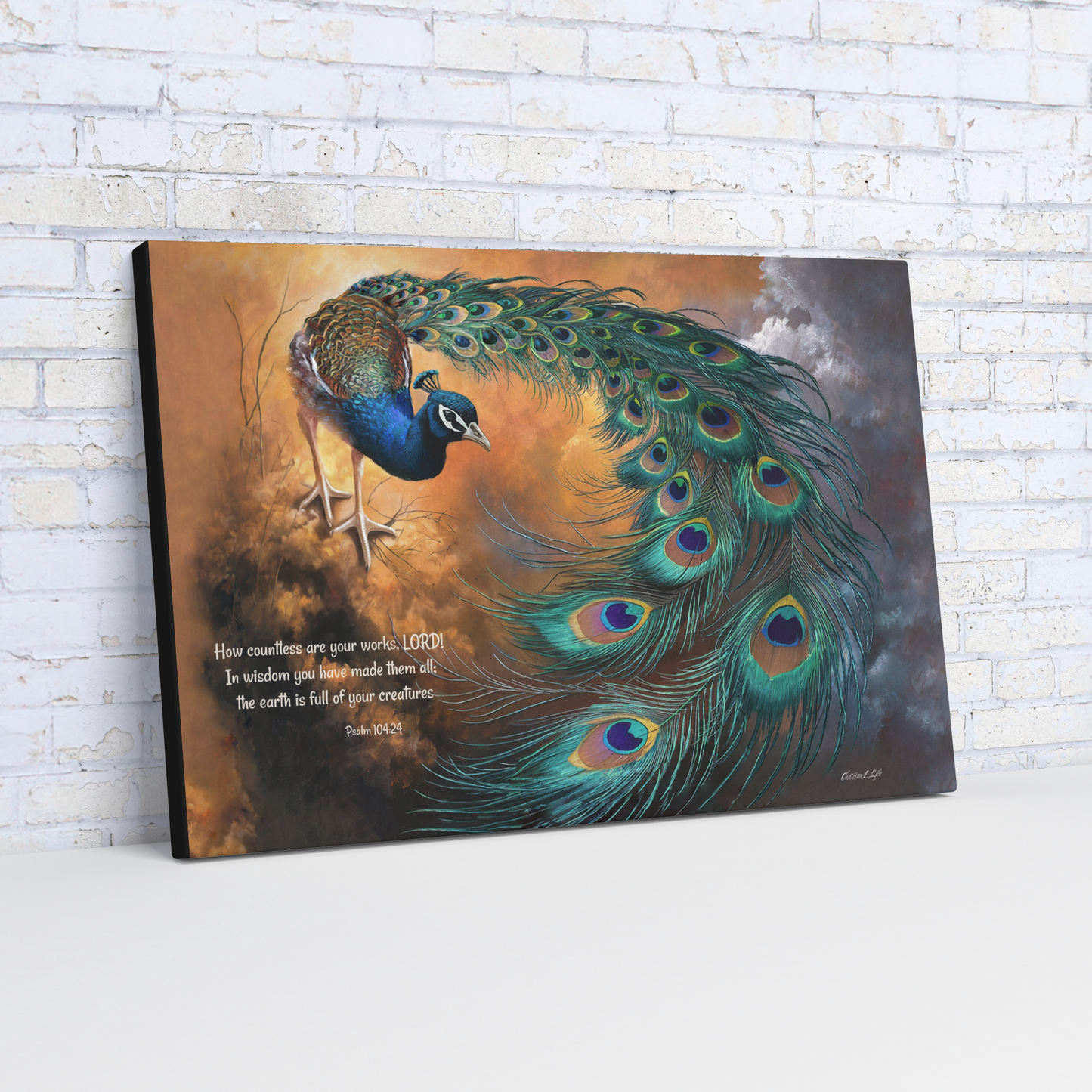 Peacock_canvas_art_print_-_with_Psalm_10_H_Angle_Wall_Mockup.png