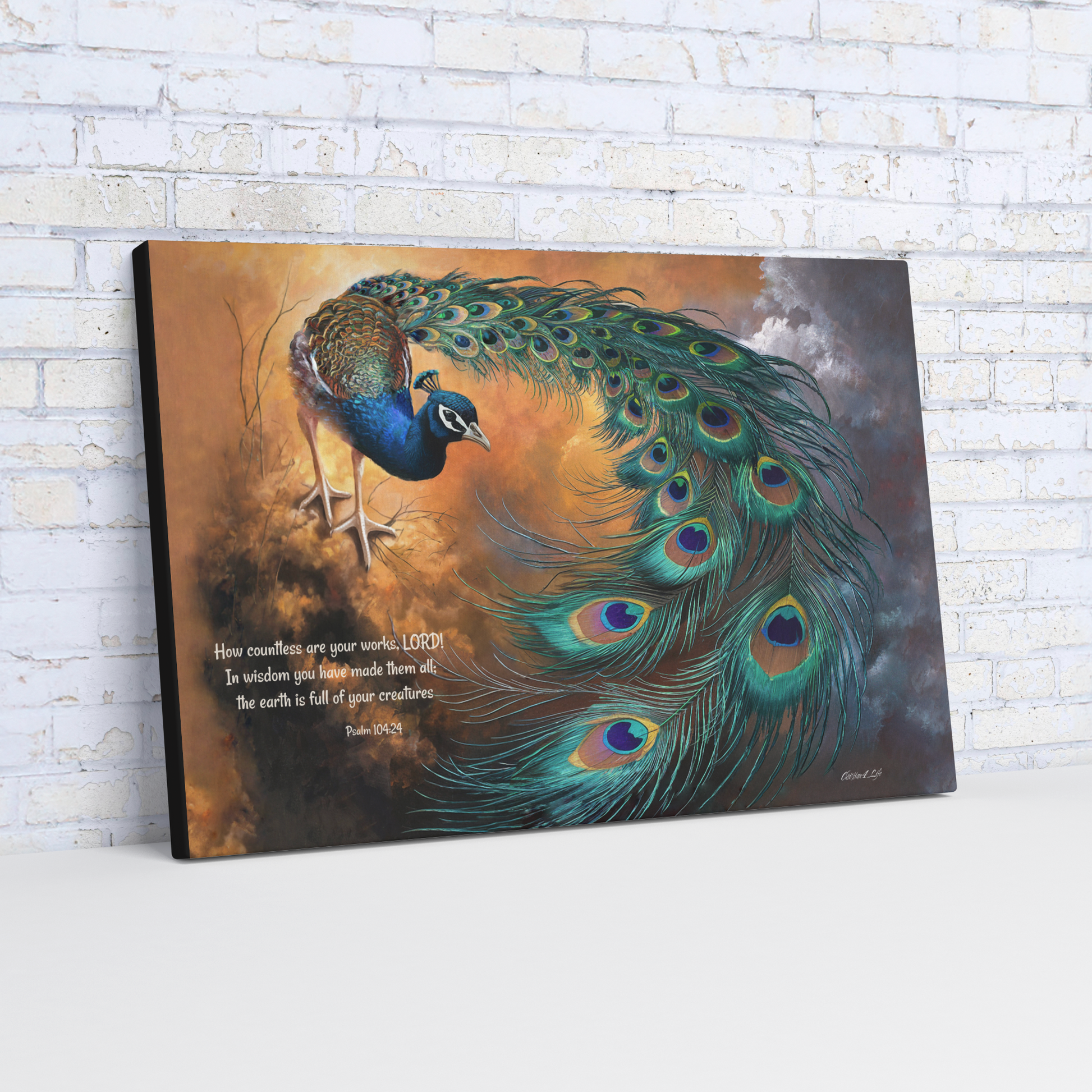Peacock_canvas_art_print_-_with_Psalm_10_H_Angle_Wall_Mockup.png