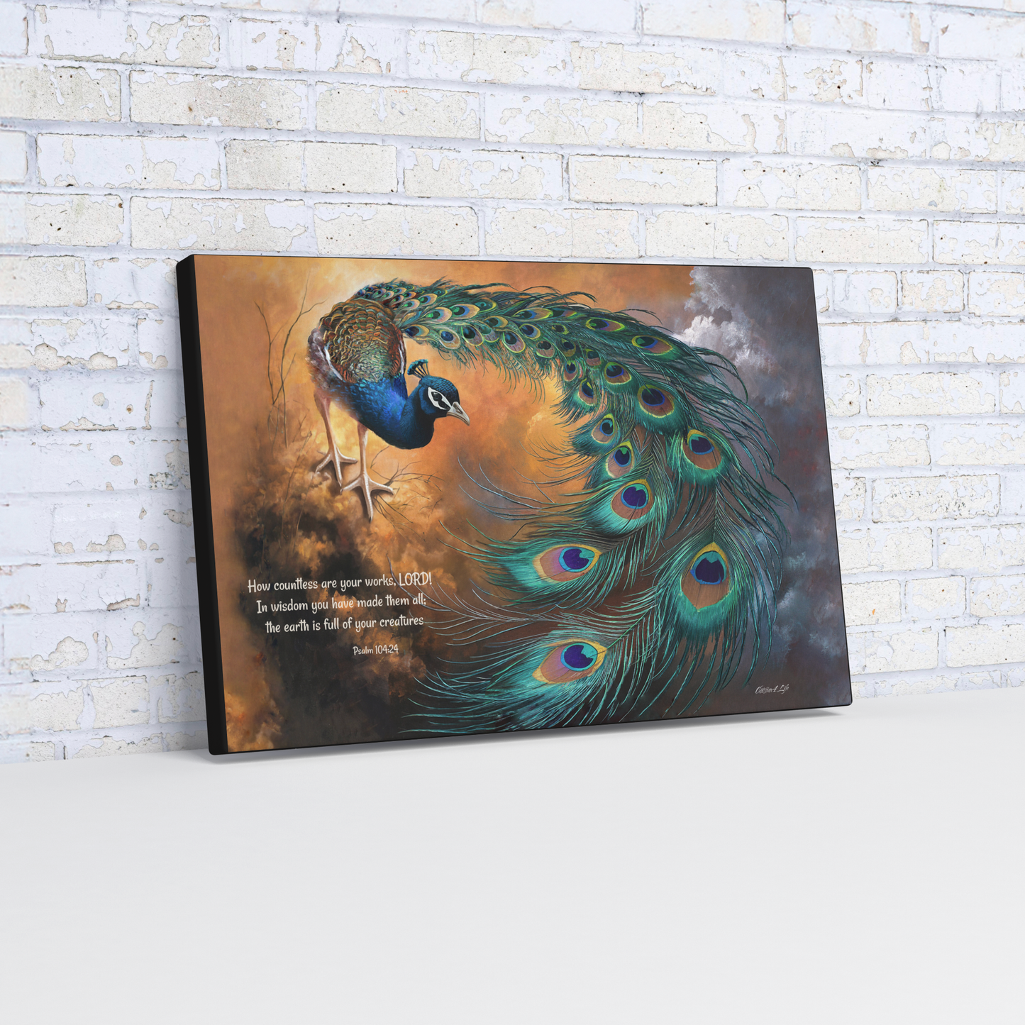 Peacock_canvas_art_print_-_with_Psalm_10_H_Wall_Mockup.png
