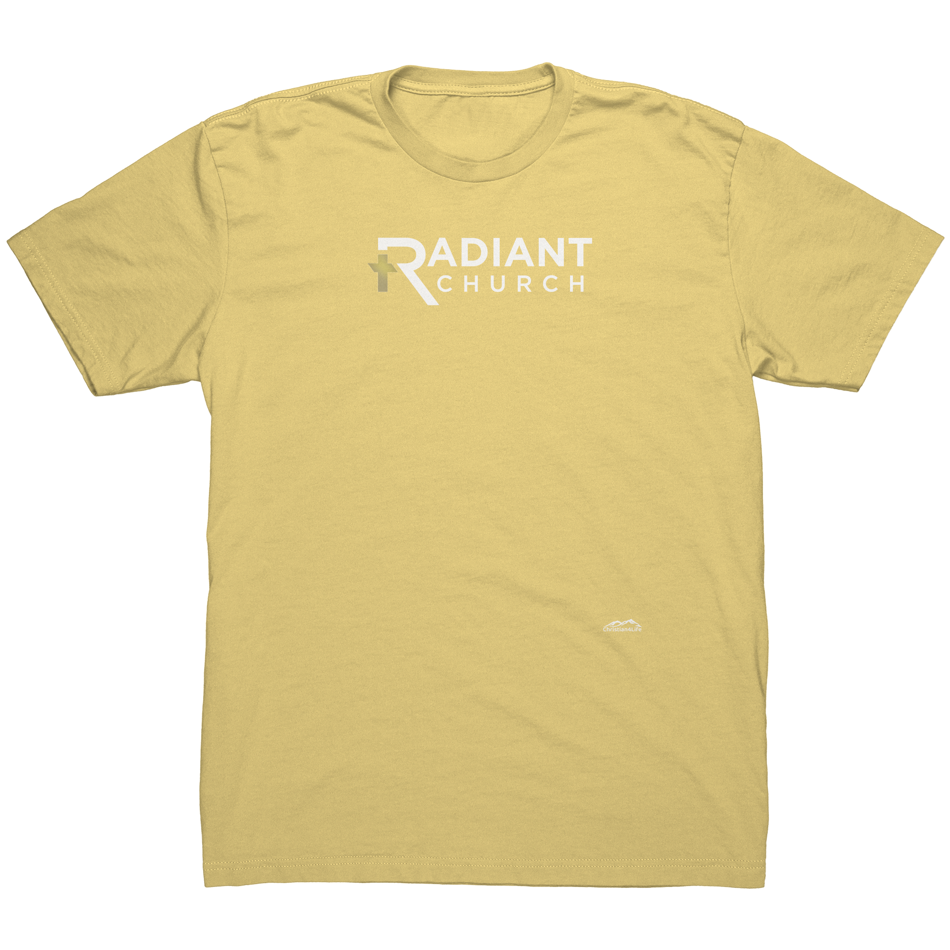 Radian_Church_NL_3600_T-shirt_gold_cros_Banana_Cream_Mockup.png_15721700