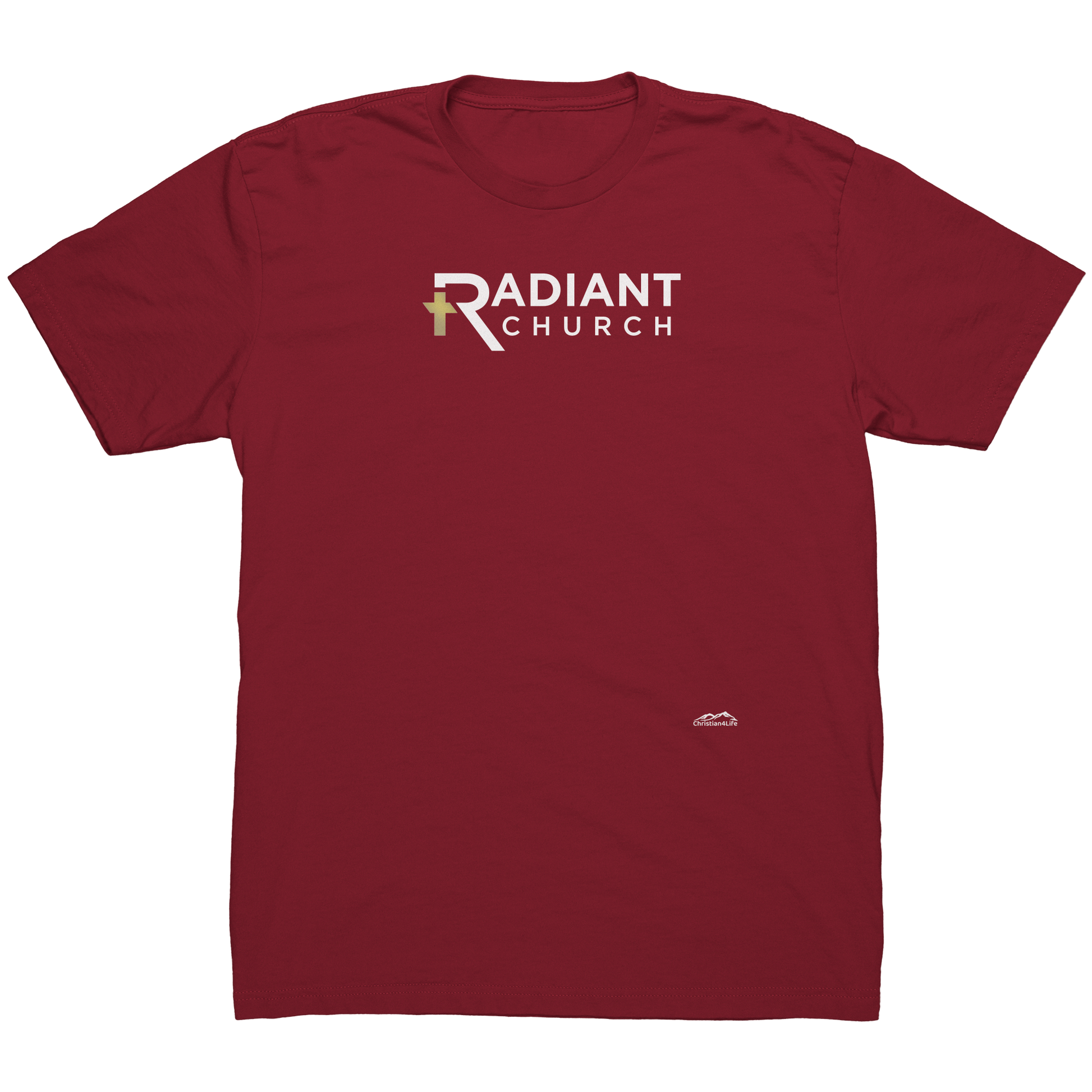 Radian_Church_NL_3600_T-shirt_gold_cros_Cardinal_Mockup.png_15721702
