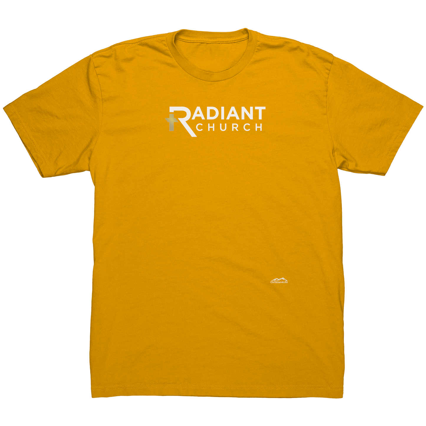 Radian_Church_NL_3600_T-shirt_gold_cros_Gold_Mockup.png_15721705