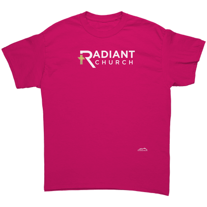 Radiant_Church_T-shirt_-_Gildan_5000_Un_Heliconia_Front_Mockup.png_15721199