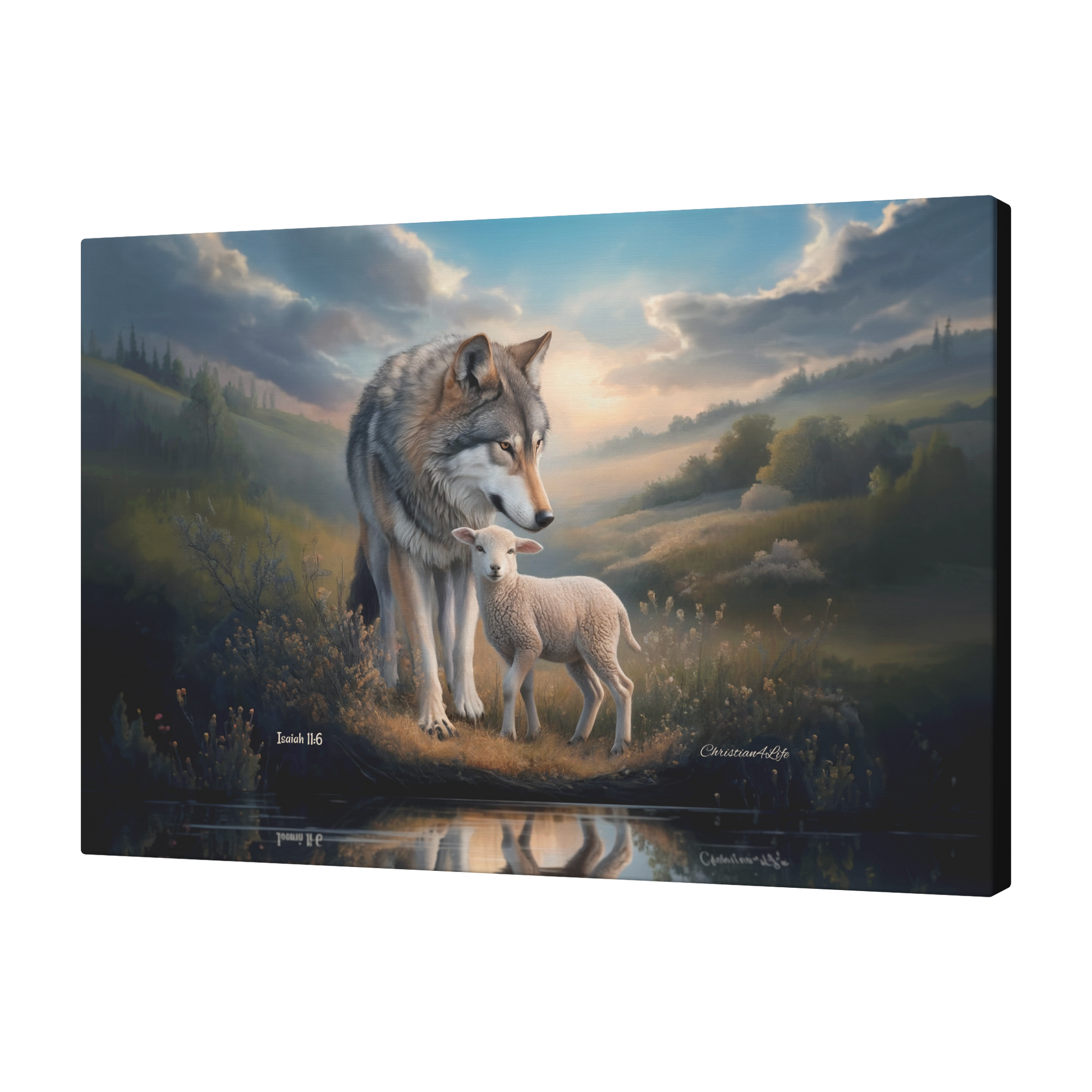 Wolf_and_Lamb_Reflection_Christian_Wall_Angle_T_Mockup.png