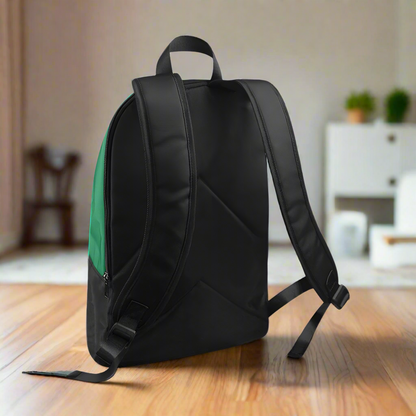 "Jesus Has My Back" Christian Backpack-Black Side Accent (Choose Green or Blue shades)