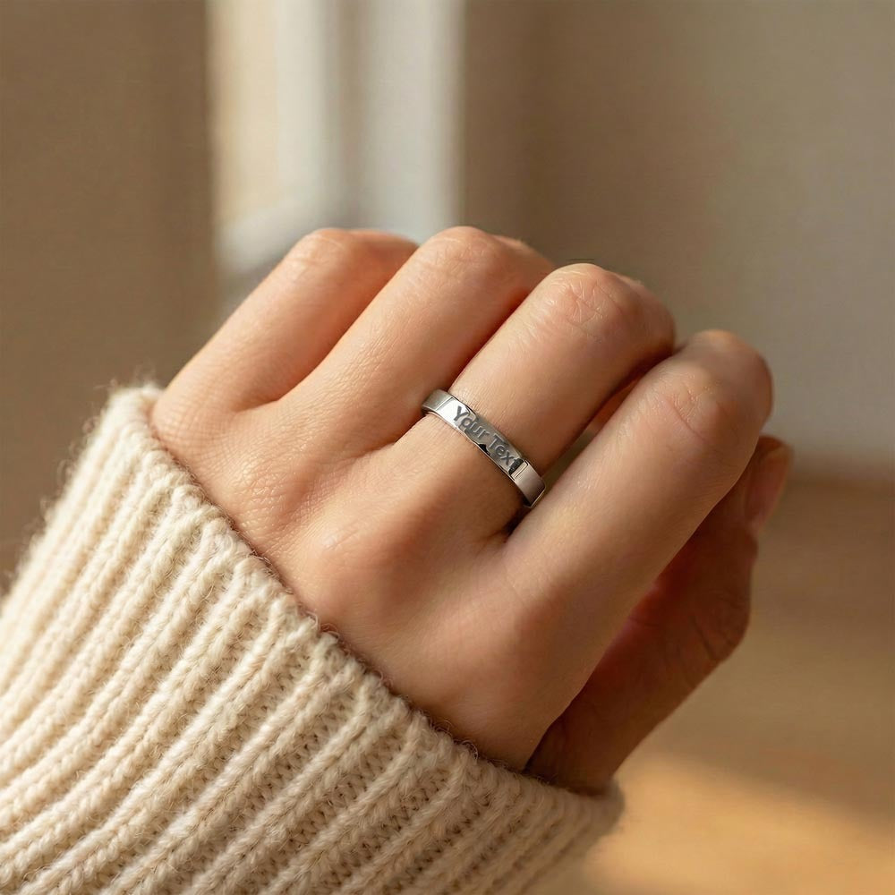 REDEEMED BY GRACE - Engraved Women's Ring
