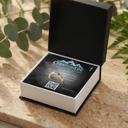 REDEEMED BY GRACE - Engraved Women's Ring