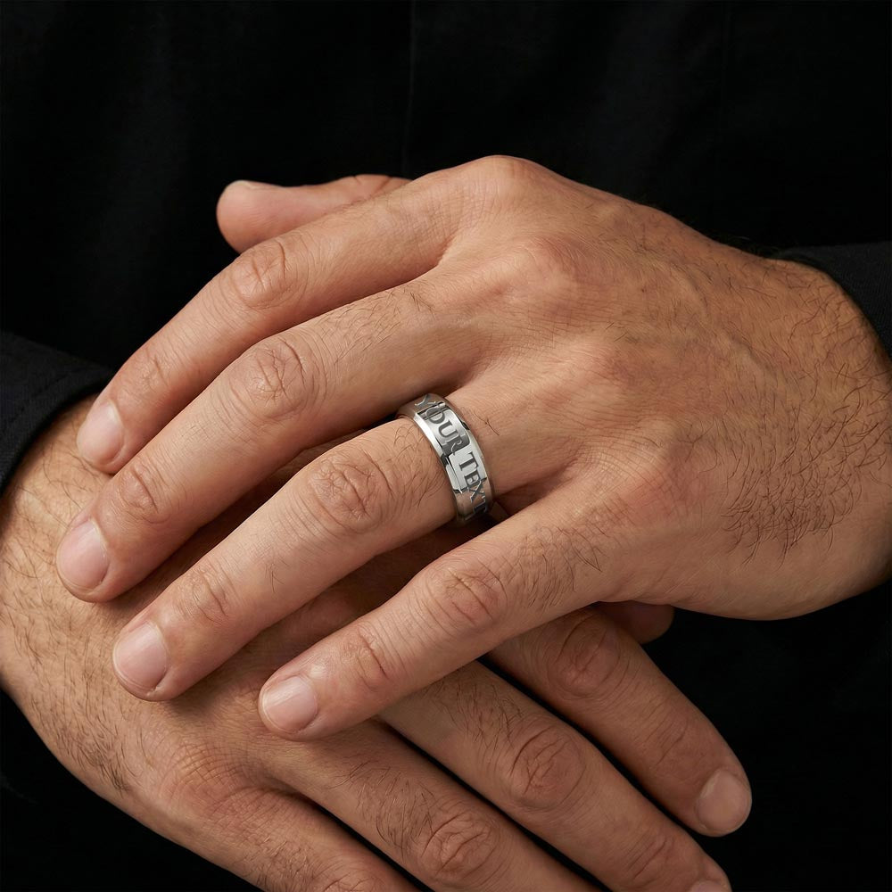 REDEEMED BY GRACE - Christian Men's Ring