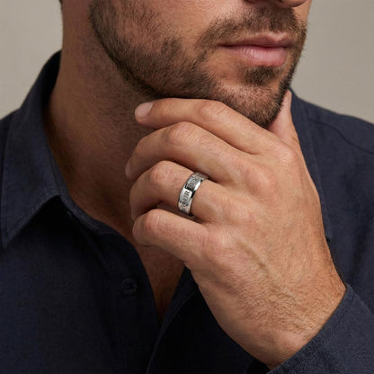 REDEEMED BY GRACE - Christian Men's Ring