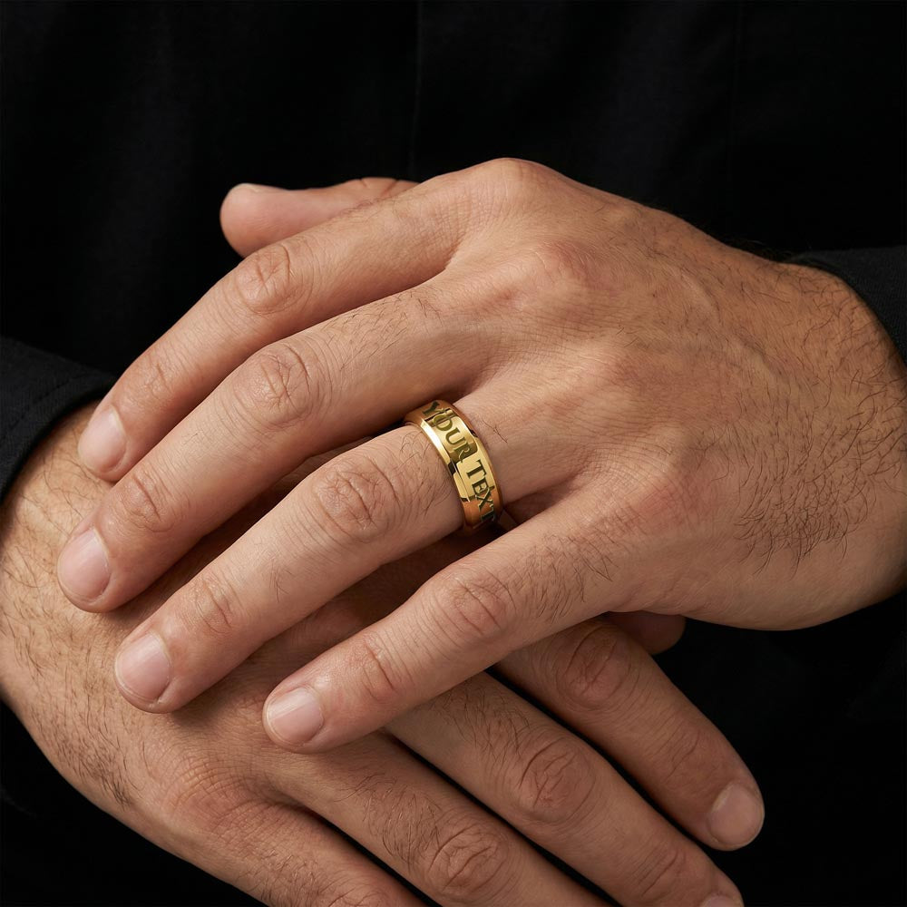 REDEEMED BY GRACE - Christian Men's Ring