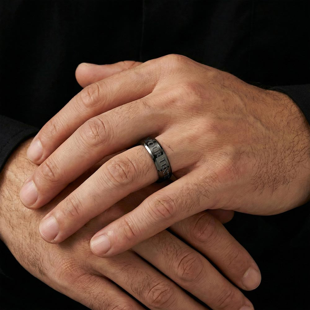 REDEEMED BY GRACE - Christian Men's Ring